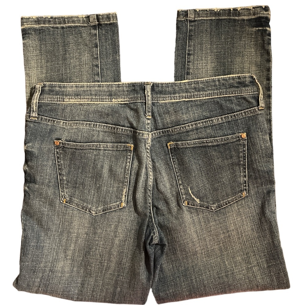 Pilcro and the Letterpress Blue Jeans with Patchwork Accents - Picture 5 of 14